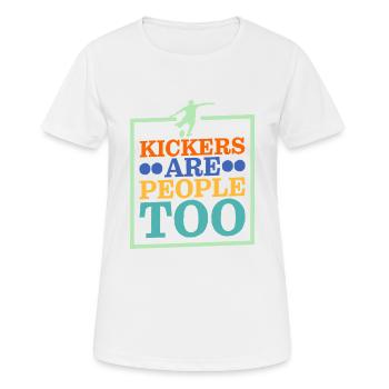 Kickers Are People Too 19 - Women's Breathable T-Shirt - white - Front - AI Model Female 172 dark (172cm)