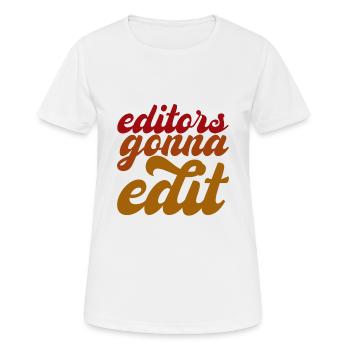 Les éditeurs vont modifier - T-shirt respirant Femme - blanc - Devant - AI Model Female 172 dark (172cm)