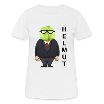 Helmut Kohl - Frauen T-Shirt atmungsaktiv - Weiß - Vorne - AI Model Female 172 dark (172cm)
