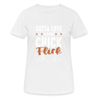 Fille de hockey sur gazon - T-shirt respirant Femme - blanc - Devant - AI Model Female 172 dark (172cm)