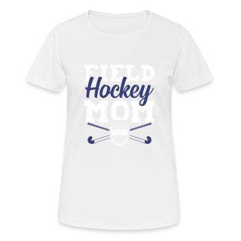 Field Hockey Mama - Women's Breathable T-Shirt - white - Front - AI Model Female 172 dark (172cm)