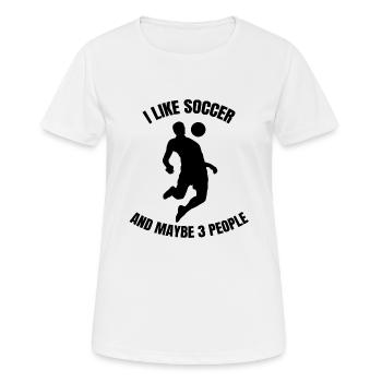 Football coach Football Footballer Footballer - Women's Breathable T-Shirt - white - Front - AI Model Female 172 dark (172cm)