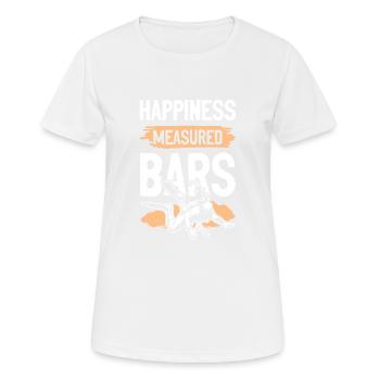 Plongée Bonheur - T-shirt respirant Femme - blanc - Devant - AI Model Female 172 dark (172cm)