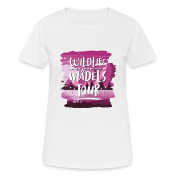 Wildlife Mädels Tour - Frauen T-Shirt atmungsaktiv - Weiß - Vorne - AI Model Female 172 dark (172cm)