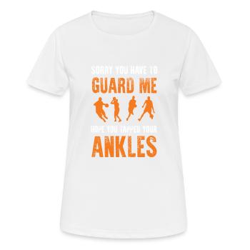 Basketball Sports - Women's Breathable T-Shirt - white - Front - AI Model Female 172 dark (172cm)