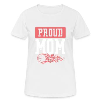 basketball mama - Frauen T-Shirt atmungsaktiv - Weiß - Vorne - AI Model Female 172 dark (172cm)