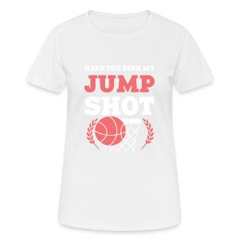 Basketball Sports - Women's Breathable T-Shirt - white - Front - AI Model Female 172 dark (172cm)