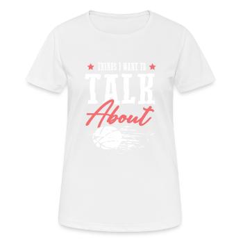 Basketball cool dicton - T-shirt respirant Femme - blanc - Devant - AI Model Female 172 dark (172cm)