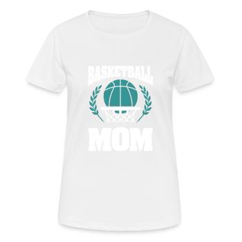 basketball mama - Frauen T-Shirt atmungsaktiv - Weiß - Vorne - AI Model Female 172 dark (172cm)