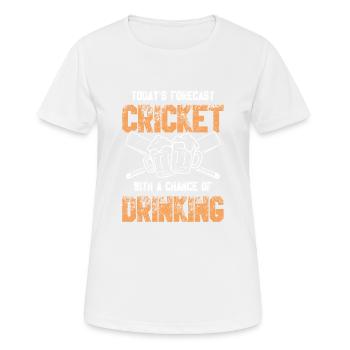 Buvez du cricket - T-shirt respirant Femme - blanc - Devant - AI Model Female 172 dark (172cm)