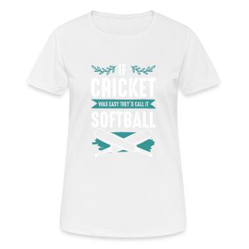 Cricket Softball - T-shirt respirant Femme - blanc - Devant - AI Model Female 172 dark (172cm)