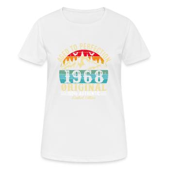 Aged to perfection 1968 original - Women's Breathable T-Shirt - white - Front - AI Model Female 172 dark (172cm)