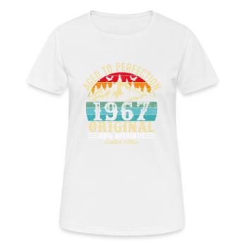 Aged to perfection 1967 original - Women's Breathable T-Shirt - white - Front - AI Model Female 172 dark (172cm)