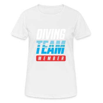 Diving Team - Women's Breathable T-Shirt - white - Front - AI Model Female 172 dark (172cm)