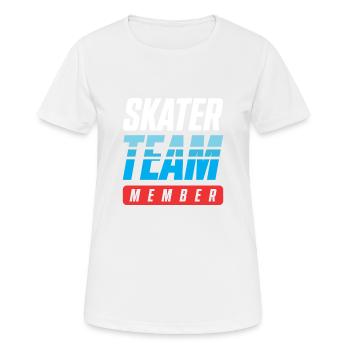 Skater Team - Women's Breathable T-Shirt - white - Front - AI Model Female 172 dark (172cm)