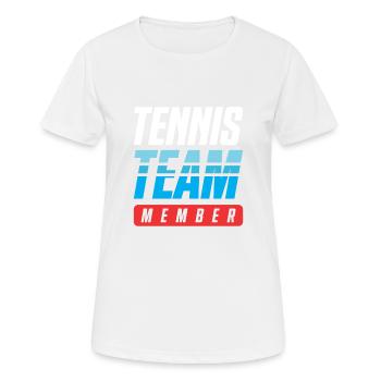 Tennis Team - Frauen T-Shirt atmungsaktiv - Weiß - Vorne - AI Model Female 172 dark (172cm)
