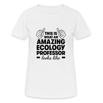 Amazing Ecology Professor - Women's Breathable T-Shirt - white - Front - AI Model Female 172 dark (172cm)