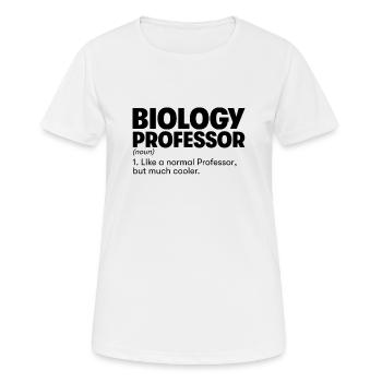 Biologie-Professor - Frauen T-Shirt atmungsaktiv - Weiß - Vorne - AI Model Female 172 dark (172cm)