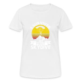 Skydiving Funny Skydiving I have my - Women's Breathable T-Shirt - white - Front - AI Model Female 172 dark (172cm)