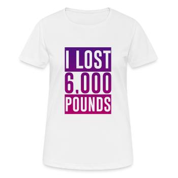 I Lost 6,000 Pounds 2 - Women's Breathable T-Shirt - white - Front - AI Model Female 172 dark (172cm)