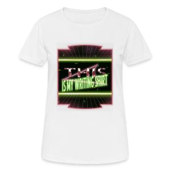 Blague Geek Blagues Lecture Livre Auteur Éditeur - T-shirt respirant Femme - blanc - Devant - AI Model Female 172 dark (172cm)