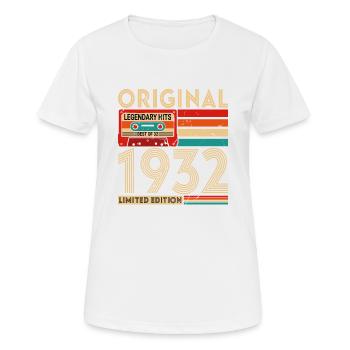 Original legendäre Hits Das Beste von 1932 - Frauen T-Shirt atmungsaktiv - Weiß - Vorne - AI Model Female 172 dark (172cm)