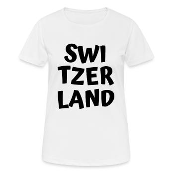 Suisse - T-shirt respirant Femme - blanc - Devant - AI Model Female 172 dark (172cm)
