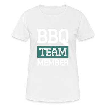 Bbq Team - Frauen T-Shirt atmungsaktiv - Weiß - Vorne - AI Model Female 172 dark (172cm)