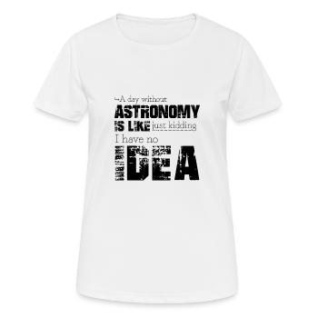 Astronomie - Frauen T-Shirt atmungsaktiv - Weiß - Vorne - AI Model Female 172 dark (172cm)