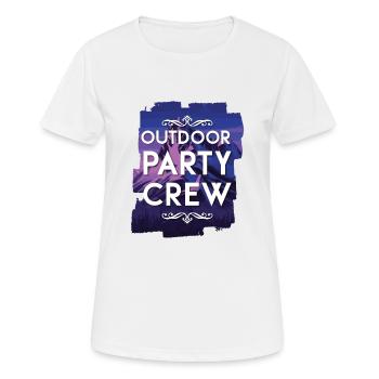 Équipe de fête en plein air - T-shirt respirant Femme - blanc - Devant - AI Model Female 172 dark (172cm)