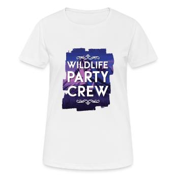 Équipage de la fête de la faune - T-shirt respirant Femme - blanc - Devant - AI Model Female 172 dark (172cm)