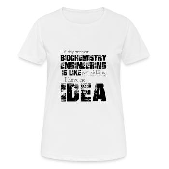 Génie biochimique - T-shirt respirant Femme - blanc - Devant - AI Model Female 172 dark (172cm)