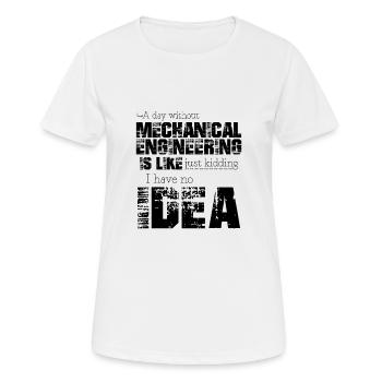 Mechanical engineering - Women's Breathable T-Shirt - white - Front - AI Model Female 172 dark (172cm)