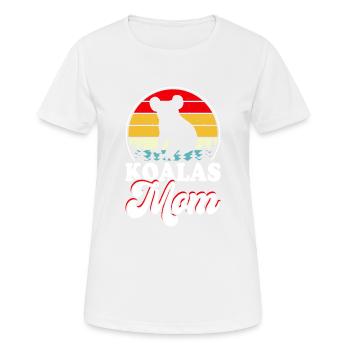 Koala Mama Muttertagsgeschenk - Frauen T-Shirt atmungsaktiv - Weiß - Vorne - AI Model Female 172 dark (172cm)