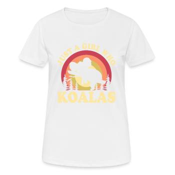 KOALAS BEST FRIEND - T-shirt respirant Femme - blanc - Devant - AI Model Female 172 dark (172cm)