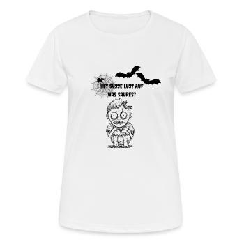 Hey Süße Lust auf was Saures Halloween Kostüm - Frauen T-Shirt atmungsaktiv - Weiß - Vorne - AI Model Female 172 dark (172cm)