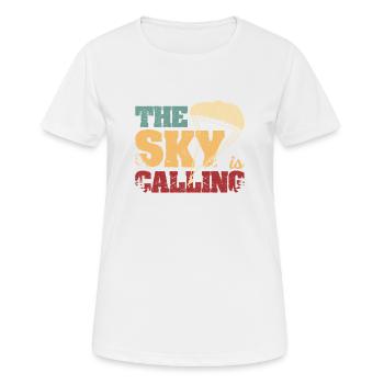 Parachutisme Adrénaline - T-shirt respirant Femme - blanc - Devant - AI Model Female 172 dark (172cm)