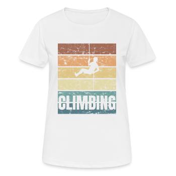 Alpinistes extrêmes - T-shirt respirant Femme - blanc - Devant - AI Model Female 172 dark (172cm)