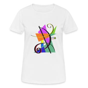 Modern art - Women's Breathable T-Shirt - white - Front - AI Model Female 172 dark (172cm)