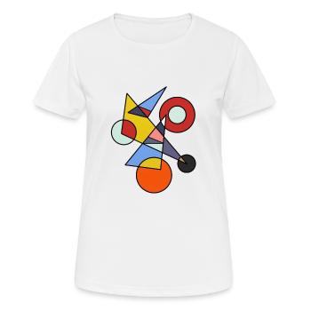 Modern art - Women's Breathable T-Shirt - white - Front - AI Model Female 172 dark (172cm)
