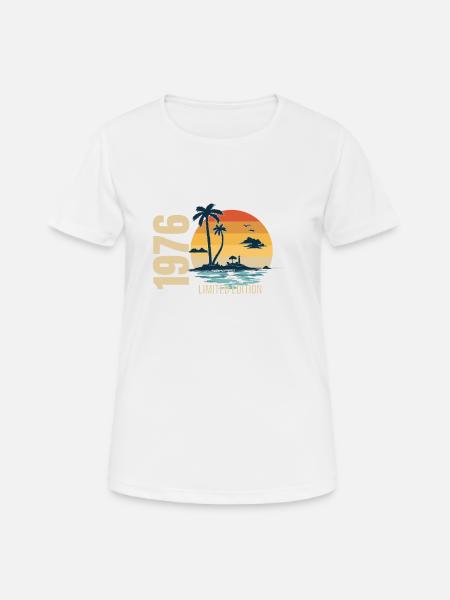 Birthday Limited Edition 1976 - Women's Breathable T-Shirt - white
