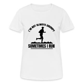 Jogger cardio fit jogging course d’entraînement - T-shirt respirant Femme - blanc - Devant - AI Model Female 172 dark (172cm)
