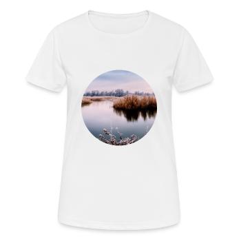 Natur im Kreis - Frauen T-Shirt atmungsaktiv - Weiß - Vorne - AI Model Female 172 dark (172cm)