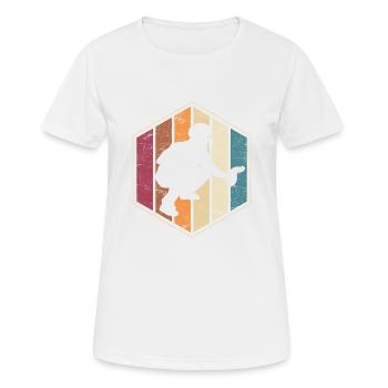 Receveurs de baseball vintage Receveur de baseball Softbal - T-shirt respirant Femme - blanc - Devant - AI Model Female 172 dark (172cm)