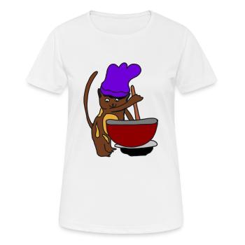 Cat Making Biscuits Meme Cat Making Biscuits - Women's Breathable T-Shirt - white - Front - AI Model Female 172 dark (172cm)
