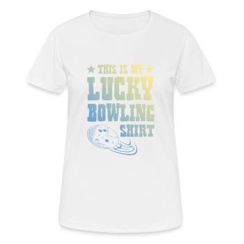 Chemise de bowling - T-shirt respirant Femme - blanc - Devant - AI Model Female 172 dark (172cm)