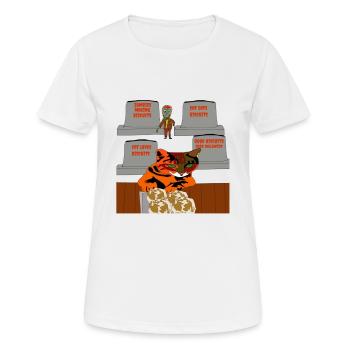 Kitty Time To Make Biscuits Christmas - Women's Breathable T-Shirt - white - Front - AI Model Female 172 dark (172cm)