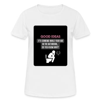 Good ideas - Women's Breathable T-Shirt - white - Front - AI Model Female 172 dark (172cm)