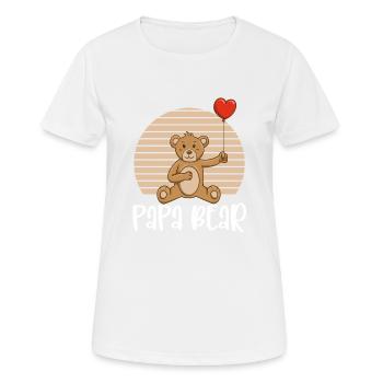 Papa Bear - Frauen T-Shirt atmungsaktiv - Weiß - Vorne - AI Model Female 172 dark (172cm)