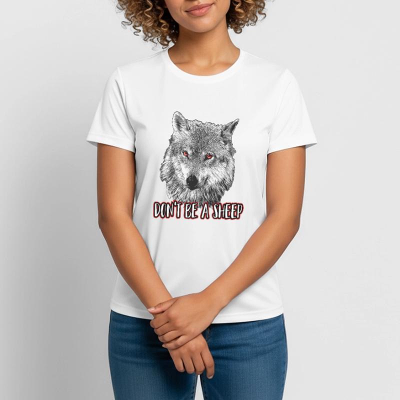 Ne sois pas un mouton T-shirt respirant Femme